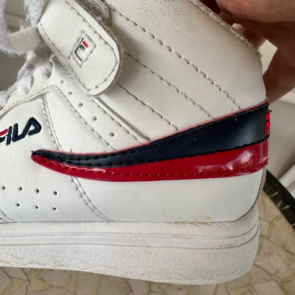 Fila boys toddler high top sneakers size 8